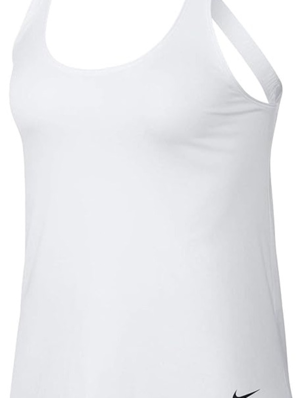 Nike White Scoop Athletic Tank Top